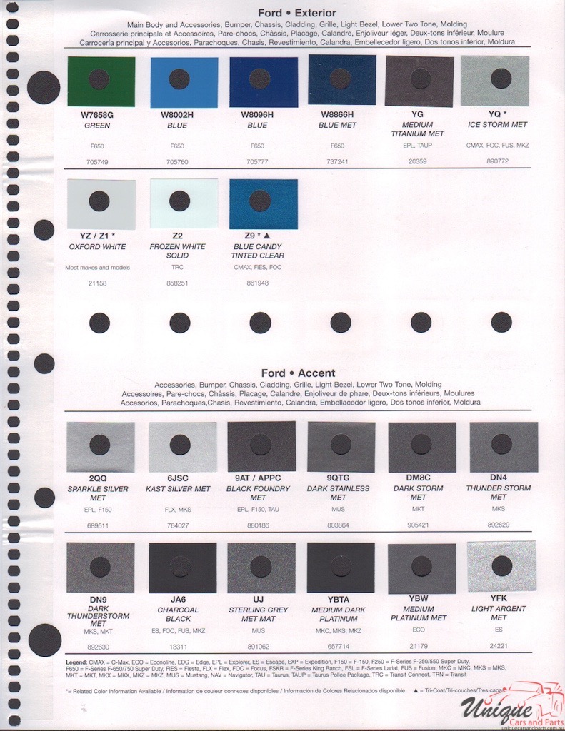 2014 Ford Paint Charts Rinshed-Mason 3